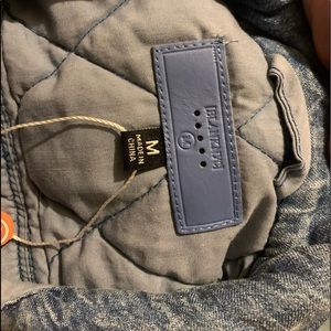 NWT blank nyc denying sunbleached cropped quilted jacket